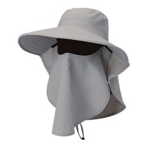 여름 빠른 건조 부니 남자 여자 모자 야외 얼굴 마스크 넓은 챙 버킷 태양 보호 낚시 사냥, 03 Light gray