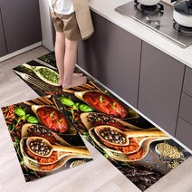 야채 곡물 향신료 주방 매트 직사각형 현관 침실 홈 플로어 장식 거실 카펫 복도 욕실 미끄럼 방지 러그