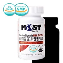 [Health Food Mall AH] 밀크시스 프리미엄 실리마린 밀크씨슬 추출물 비타민B군 간 건강 밀크시슬 카르두스마리아누스 리버 케어 보조제 60캡슐 약2개월분, 1개
