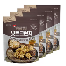 엄마사랑 오븐에 구운 넛트크런치 (코코넛 & 현미) 180g x 4봉, 옵션