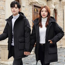오리인형 안고자는인형 오리바디필로우 거위겨울용 남성 화이트 덕 다운 코트 여성용 패션 방풍 패딩 후, 01 Black_03 XL 60-67kg