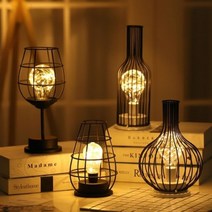 북유럽 감성 철제프레임 입체감 4종선택 LED 카페등, 디켄더초롱