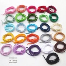 마크라메 재료 뜨개끈 26컬러 쪽쪽이클립 실팔찌 dkge@#$, [정품_15.크림^]