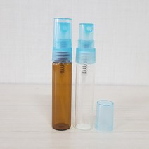 스윗바틀 향수공병, 10개, ③5ml 투명유리병/스카이블루 캡