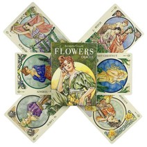 유니버셜웨이트 타로카드 동양 색채 전화 클럽 주역 신점 텔레마 타로 카드 데크 오라클 점술 보드 게임, 22 TS99