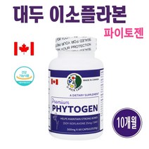 캐나다 파이토젠 여성 갱년기 건강기능식품 대두 이소플라본 대두추출물 당귀 분말 세이지잎 붉은토끼풀 등 복합물 중년 여자 레이디스 우먼 식물성 호르몬 영양제 효능 PHYTOGEN, 5개, 60캡슐