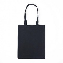 [풀리줄리] 데일리 무지 에코백 (30x36cm) diy 사각 캔버스백 (블랙)