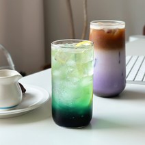 (2p set) 로웰 370ml 아메리카노 카페 아이스잔 내열유리컵, 2개