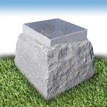 국내산 혹두기 돌의자 400h 석재 통석 의자 돌벤치 화강석 고흥석 웅산석재, WS19_A타입 화강석(흰색)