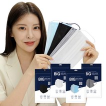 [KT알파쇼핑]빅사이즈 3중구조 일회용 MB필터 마스크 50매, 스카이블루_색상_상세페이지참조, 스카이블루