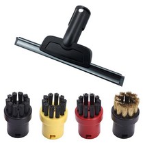 Karcher SC2 SC3 SC4 SC5 CTK10 CTK20 창 노즐 스크레이퍼 스팀 클리너 미러 용 둥근 브러시 습기 클린 슬릿, 하나, 검정, 04 as show
