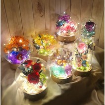 프리저브드 오르골 볼륨조절 밝기조절 나만의 아이템 시들지 않는꽃 특별한 선물, 엘리스핑크