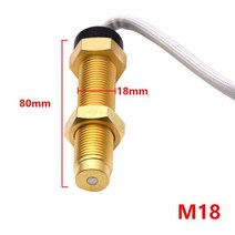 타코메타 타코미터 HD M16 * 1.5 M18 디젤 엔진 센서 송신기 유닛 마린 카 모터 보트 RPM 게이지 9-32V, 02 M18 Sensor