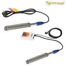 비타하우스 한빛 퐁당히터 1.3K 야외 캠핑 수영장 히터봉 수중 방수 스텐 전기온수기, JS 1.3K (온도조절기 일체형)