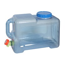 캠타운 수도꼭지밸브 PC물통 12L, 1개, 블루