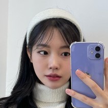 앙고라 골지 니트 파스텔톤 넓은 와이드 헤어밴드 머리띠 7컬러