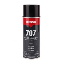 오공 707 다용도 접착제 강력 스프레이 450ml 본드, 4개