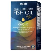GNC 지엔씨 코큐텐 코엔자임 Q10 오메가 60정, 1개, 기본