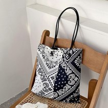 핑크비올라 / 하프 에스닉 반다나 여름 페이즐리 에코백 숄더백