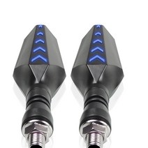 2PCS 오토바이 차례 신호 유니버설 LED IP68 미등 혼다 실버 윙 GT 400 600 ST1300 A TRANSALP, 04 blue