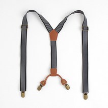 남자멜빵 서스펜더 라인 멜빵 4클립 스타일핏