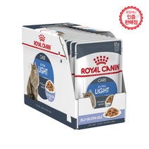 로얄캐닌 고양이 습식사료 파우치 85g x 12개, 라이트웨이트 인 젤리 85g x 12개