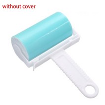 린트 리무버 세탁 가능한 옷 헤어 스티커 롤러 재사용 휴대용 애완 동물 매트 카펫 러그 소파 홈 클리닝, [03] Blue Without Lid