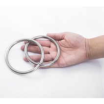 헤비 듀티 용접 라운드 링 M3-M10 부드러운 솔리드 O 304 스테인레스 스틸 해양 보트 해먹 요가 걸이식, 09 M5x50mm(1pcs)