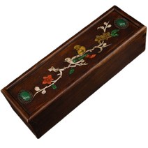 자개보석함 반지케이스 어르신선물 mother of pearl 오래된 꽃 배 마더 오브 펄 보석함 백 개의 보물 오래된 물건 수집, 없음