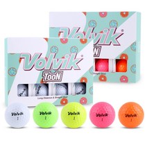 [VOLVIK] 볼빅 정품 툰 TooN 2피스 골프공 1더즌, 볼빅TooN_화이트1더즌