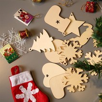 크리스마스 장식 만들기 12종 세트 나무판 유치원 미술놀이