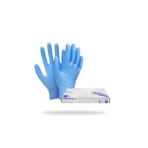 G클럽라텍스장갑 100매식품요리용 무분발 천연라텍스장갑, 니트릴장갑 블루 50매_생활용 청소용 다목적장갑
