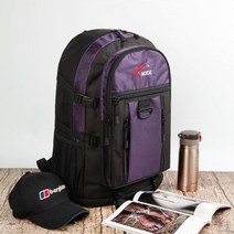 통기성좋은 등산가방 아웃도어백팩 50L 밀리터리 백패킹 캠핑, 그레이