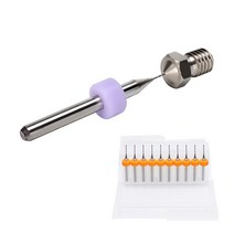 3D프린터 입문용 교육용 호환 무선 10 개/몫 혼합 0.4mm 3D 프린터 부품 V5 V6 MK7 MK8 1.75 3mm 노즐 청소, 02 0.2mm