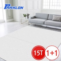 쿠션매트 1+1 무지그레이 플러스 우리가족 놀이방매트 200x140_[230323EA], 리프멜로우15T(2장)