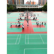 젤슨 야외 플라스틱 농구 코트 매트 U형 트랙 배드민턴 테니스 pvc 스포츠 바닥, 초록