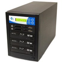 EZ DUPE 1~2 미디어 미러 플러스 블루레이 복제기 - 플래시 미디어 (SD CF USB) 및 디스크 (BD-R DVD CD) - 1 미디어 / 2 블루레이 DVD CD 디스