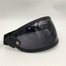 오토바이선글라스 김서림방지 방풍 바이크고글 안경착용 햇빛가리개 Bullbiker 새로운 버블 쉴드 헬멧 렌즈 액세서리 핏 레트로 biltwell gringo 벨 루비 헬멧, 흑백 회색