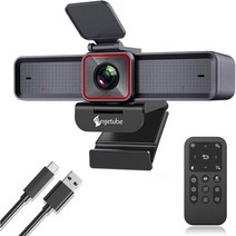정품 AI 추적 기능이 있는 Angetube 4K 웹캠 원격 제어 웹 카메라/10배 디지털 줌 1080P 60fps USB 3.0 HDR/영상 통화/회의/스트리밍/스카이프/줌용, 913 4K