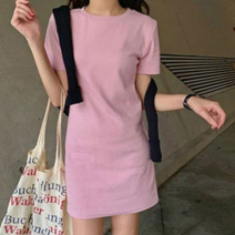 가바바 여성 빅사이즈 투피스 살랑살랑 봄맞이 파스텔톤 미디원피스 5XL 까지 G62581