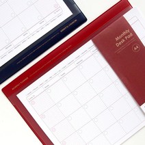 병원 수술예약 월별 책상용 일정 패드 시간관리 공시생 피드백노트, 02 레드