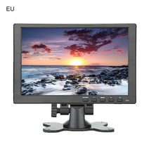 휴대용모니터 포터블모니터 10 인치 휴대용 모니터 HDMI 호환 1920x1080 HD IPS 디스플레이 컴퓨터 LED PS4, 02 EU Plug