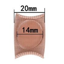 2pcs 젤 튜브 패브릭 굳은살 건강 관리 페디큐어 도구 분배기 건막류 조절기 통증 완화 손가락 분리기 교정기 발가락, s
