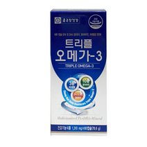 종근당건강 트리플 오메가3, 81g, 2개입
