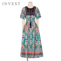 인베스트 인베스트 에스닉테슬스모킹원피스_V2M1OP4211