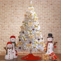 210cm 카니발골드 화이트트리 성탄트리 풀세트크리스마스트리나무
