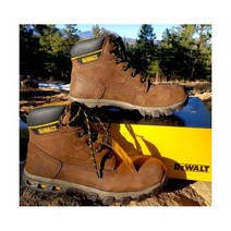 디월트 캐주얼 안전화 미끄럼방지화 DXWP10008 HALOGEN 남성 10M 안전 가죽 작업 부츠 금속 발가락 새 제품