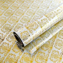 [375mmx20m] 메탈롤-클래식하트(중) 감사의달 롤포장지 증착포장지 포장지, 02카키