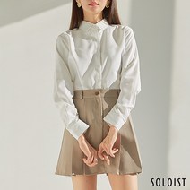솔로이스트 에센셜 롱 셔츠 블라우스 SADN1129