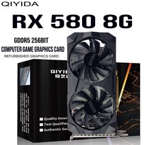 QyID그래픽 카드 MD RX580 8G GDDR5 U RX 580 8GB 256Bt 2048SP 컴퓨터U RX5808G 플레이 게임 작업 승리